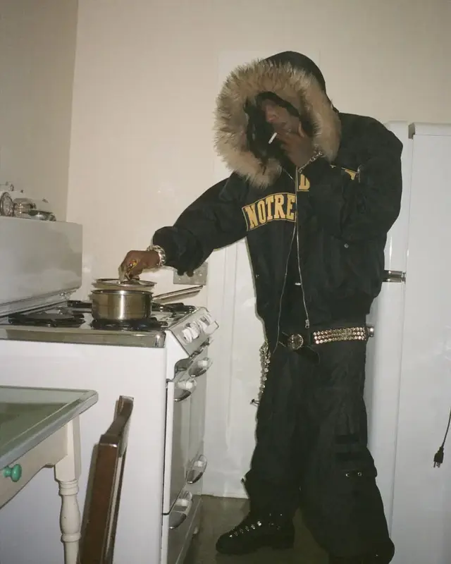 Playboi Carti Rocks the Notre Dame Jacket – July 2025 Style Moment