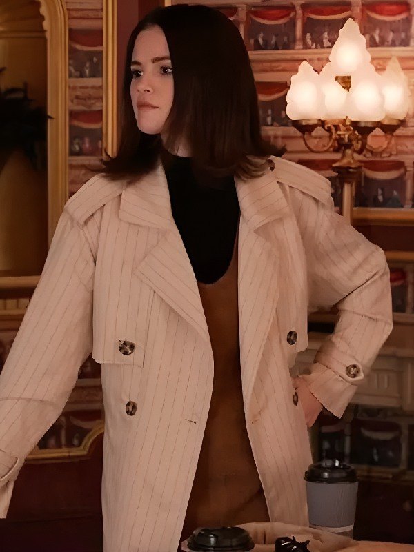 &nbsp;Only Murders in the Building Season 5 Episode 4: Selena Gomez in a Stunning White Trench Coat